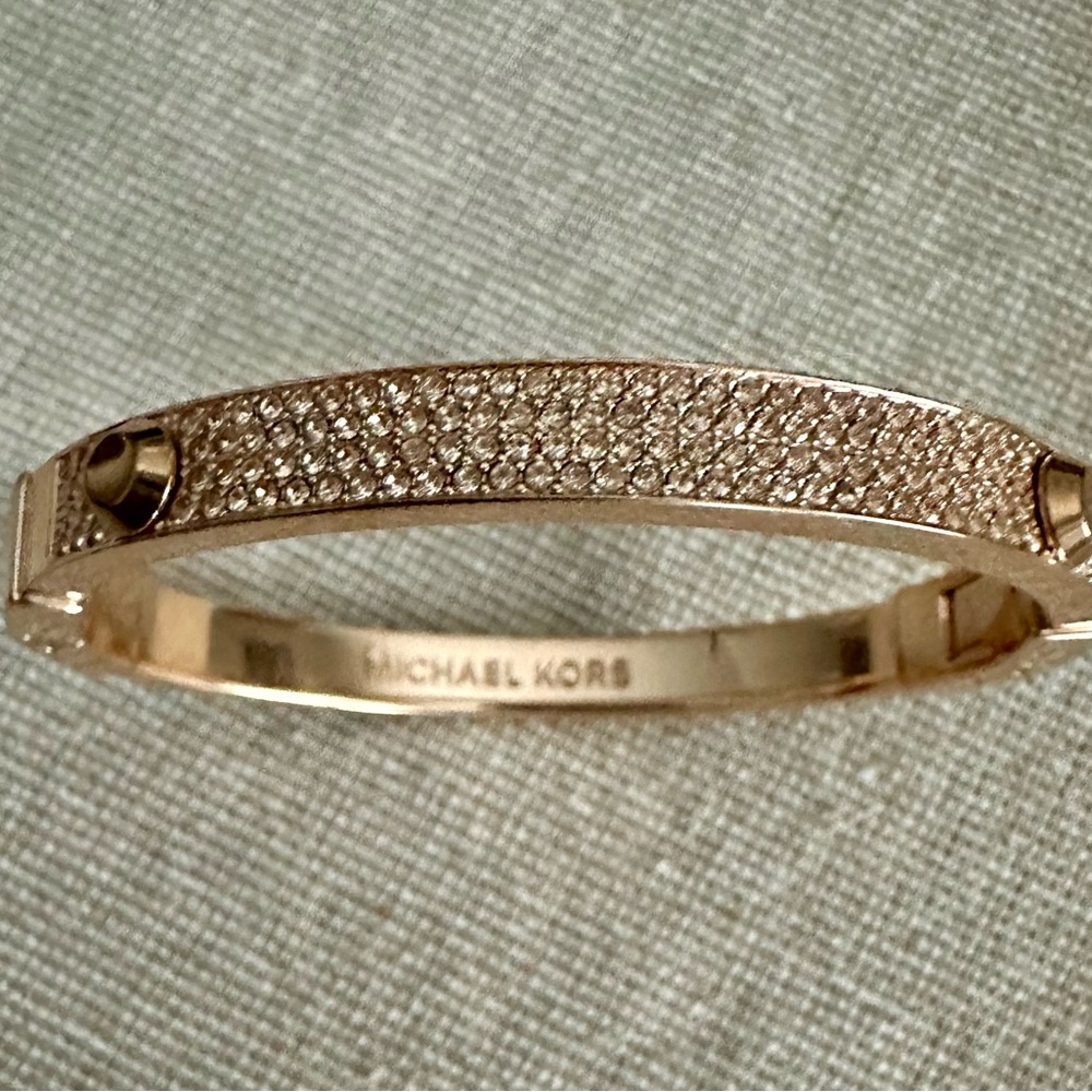 Michael Kors Rose Gold Bracelet with Crystals